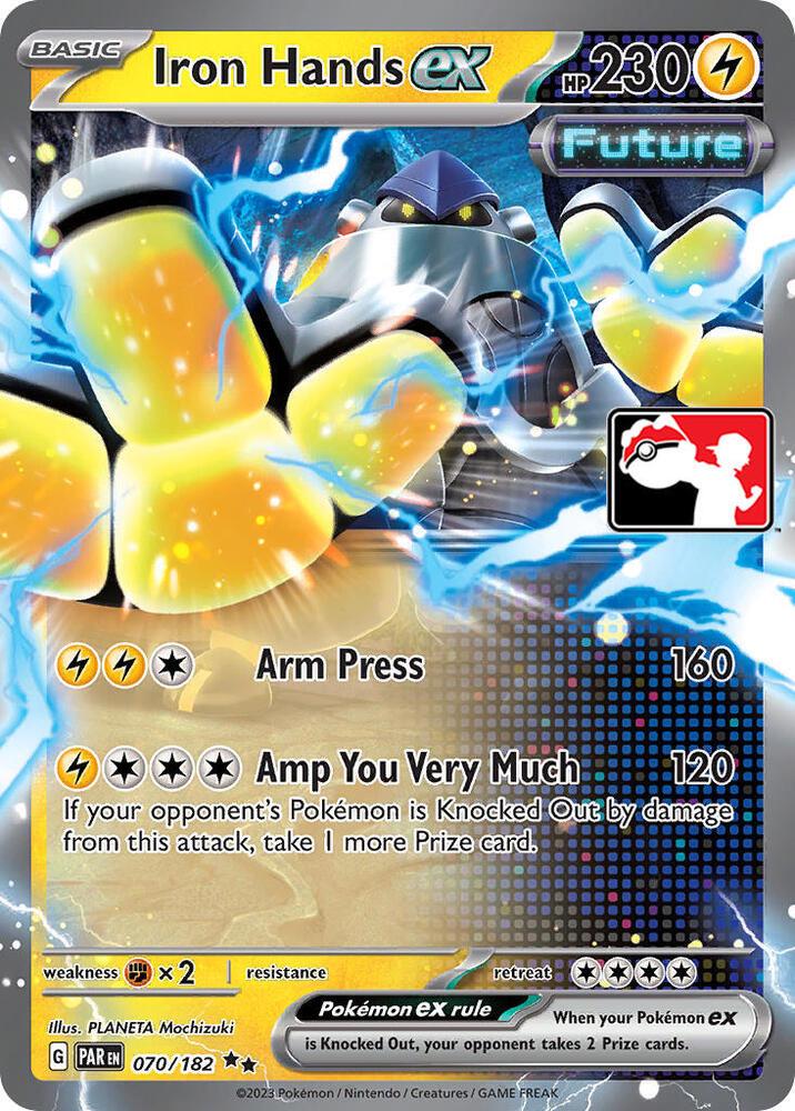 Paradox Rift Iron Hands Ex [Prize-Pack] Pokémon card